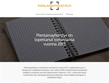 Tablet Screenshot of pienlainayhdistys.fi